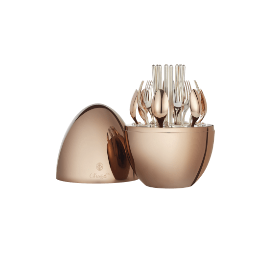 MOOD Asia Precious 24-Piece Rose Gold Flatware Set for 6 people